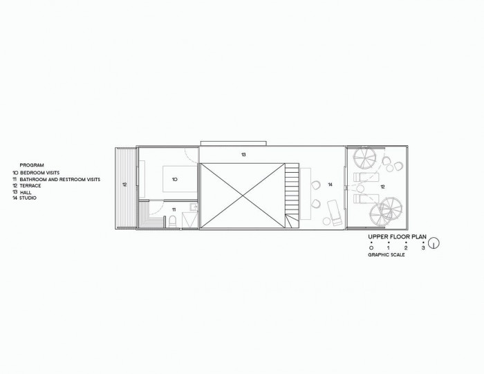 S+ diseño, Huiini House - půdorys patra