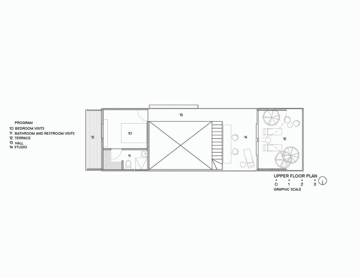S+ diseño, Huiini House - půdorys patra