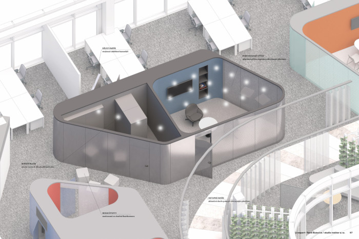Kanceláře společnosti Livesport, Studio Reaktor / Jakub Heidler, Jan Kačer, transformer nadhled