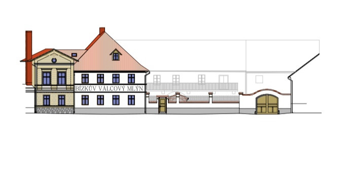 Obnova Bízkova válcového mlýna, Jirsa Architekti, pohled