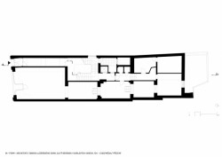 Obnova lázeňského domu Zlatý Beránek v Karlových Varech, půdorys přízemí, IN-FORM-ARCHITEKTI
