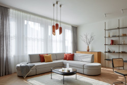 Iva Hájková navrhla byt, který se hodí do funkcionalistického domu. (Byt Masna, Iva Hájková Studio)