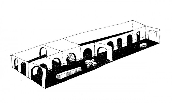 Edit!, Papírnictví Plojhar, skica z nadhledu – foto