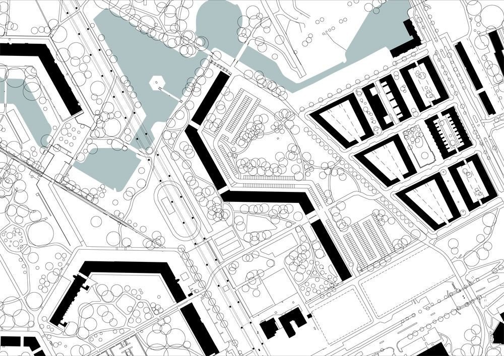 Vítěz letošní ceny Mies van der Rohe, panelákový dům deFlat v Amsterdamu od NL architects a XVW architectuur, půdorys