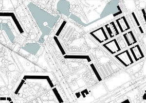 Vítěz letošní ceny Mies van der Rohe, panelákový dům deFlat v Amsterdamu od NL architects a XVW architectuur, půdorys