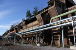 Industriální areál hutí Poldi.