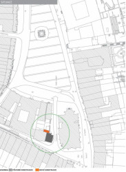 architekti chmelík & partneři, dostavba pokladny a rekonstrukce Bílé věže v Hradci Králové, situace, výkres