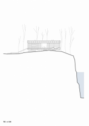 A69 architekti, Prototyp rodinného domu v Posázaví, řez– foto