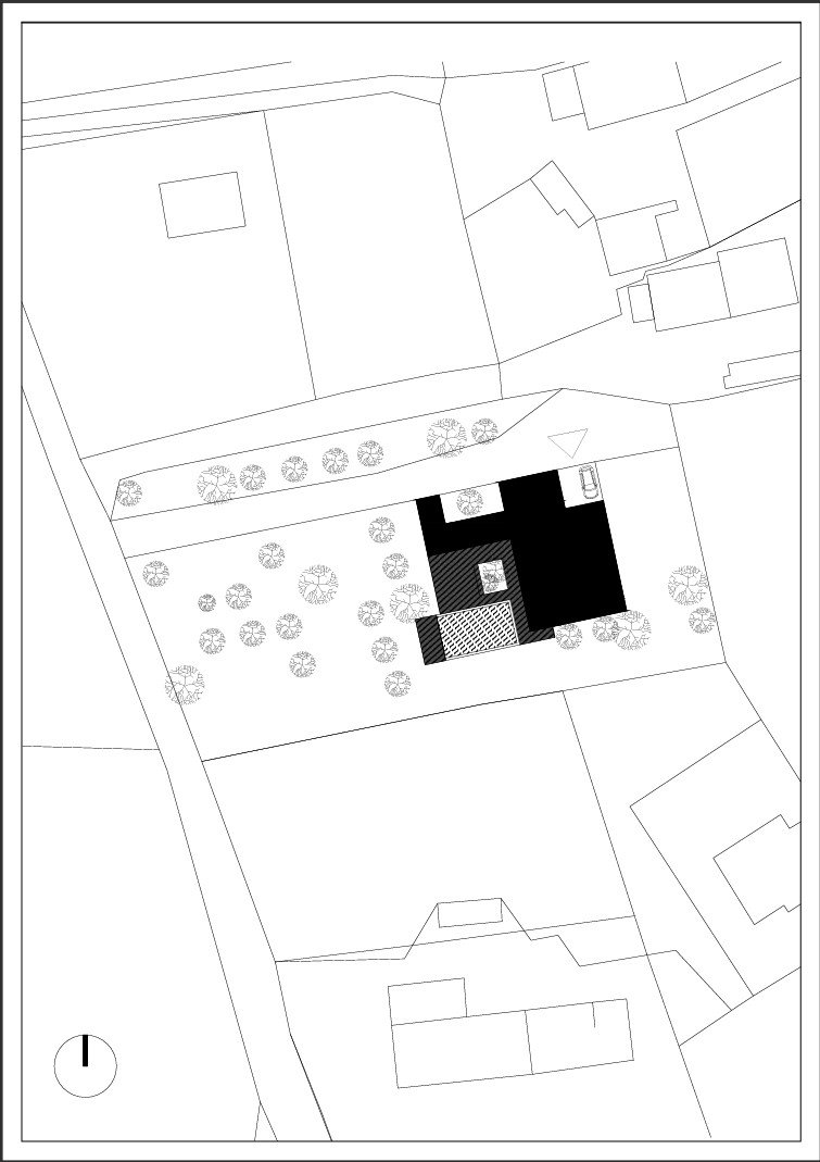 Situace (Rodinný dům u Rozkoše, MOLO architekti)