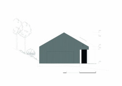 Rodinný dům Neveklov, jihozápadní pohled, Atelier Kunc architects