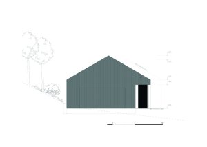 Rodinný dům Neveklov, jihozápadní pohled, Atelier Kunc architects