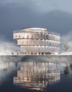 Československý pavilon na EXPO 2025 v Ósace od Apropos Architects - vizualizace