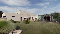 Vizualizace - rodinný dům ve Světlé Hoře