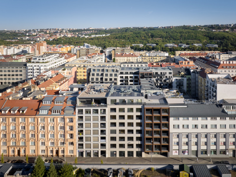 MiDO Harfa – promyšlená dostavba proluky na rozhraní Karlína a Vysočan (MiDO Harfa; QARTA Architektura)