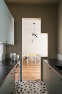Byt stupňovitých objemů, alepreda architecture