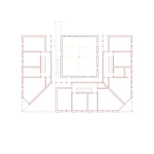 Rodinné komunitní bydlení ve Villy, Madeleine architectes, Studio François Nantermod: Půdorys 2NP