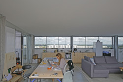 Rekonstrukce panelových domů Grand Parc Bordeaux, střešní prostory, Lacaton & Vassal architectes, Frédéric Druot Architecture, Christophe Hutin Architecture