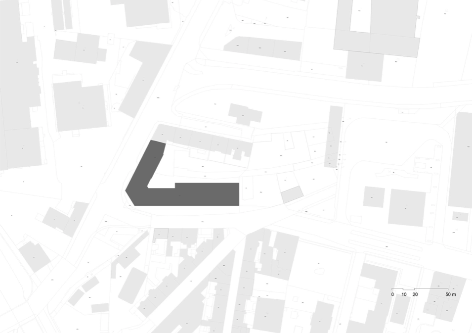 Studentské bydlení v Praze-Holešovicích THE FIZZ, Pavel Hnilička Architekti, situace