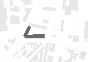 Studentské bydlení v Praze-Holešovicích THE FIZZ, Pavel Hnilička Architekti, situace