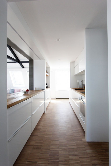 Marek Svoboda, Podkrovní byt Praha 7, kuchyně - foto