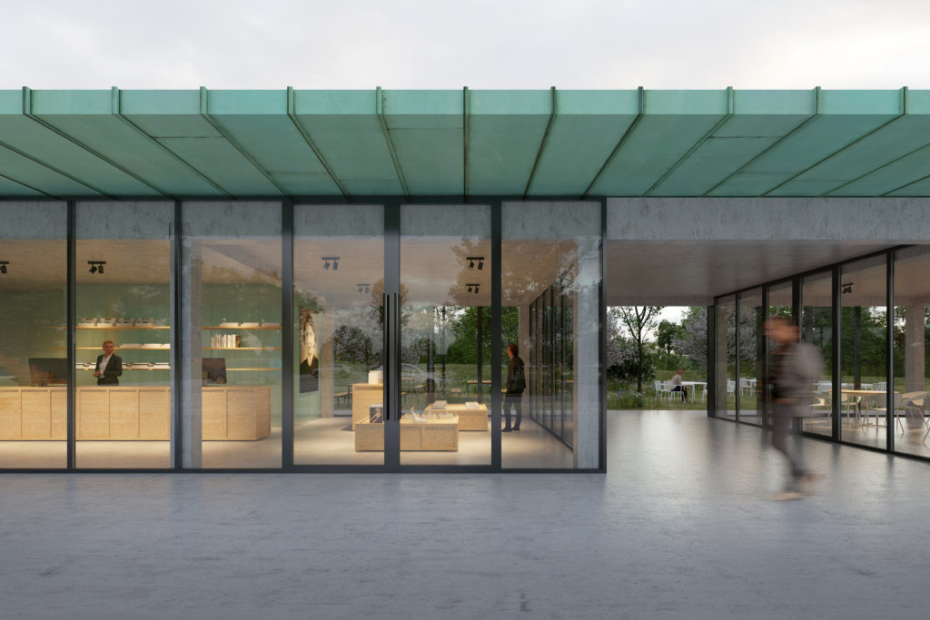 Vizualizace přístavby k Muzeu terezínského ghetta od Marcely Steinbachové a Stevena Holla