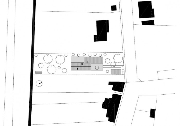 Dom Marchegg, situace, Michal Vacho, Jaro Krobot / interiér Eva Kudláčová