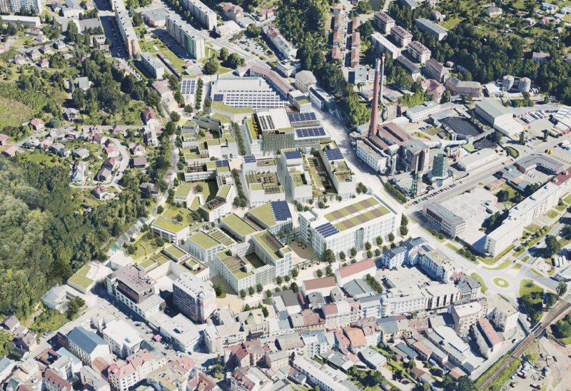 Nová Tepna – Vrstevnaté centrum Náchoda, 2. místo, Ivan Gogolák, Lukáš Grasse, Ondřej Císler, Josef Choc, Filip Rašek, Matúš Berák a Barbora Lopraisová. Zdroj: CCEA MOBA