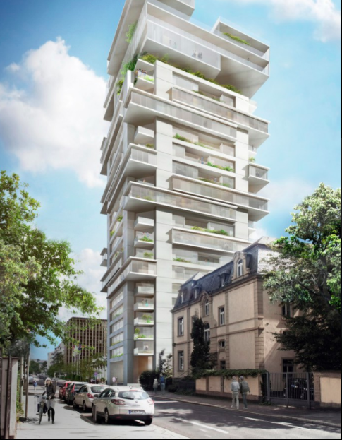 Rezidenční bydlení budoucnosti - Riverpark Tower, Frankfurt nad Mohanem