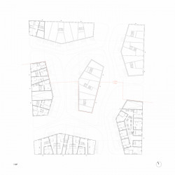 Bytové domy 4 Dvory, Malý Chmel, půdorys 1NP