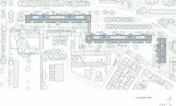 Situace bytových domů v Bordeaux.