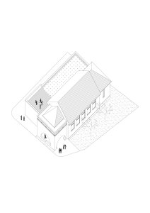 Axometrie (Sokolovna ve Veverských Knínicích, studio New Work)