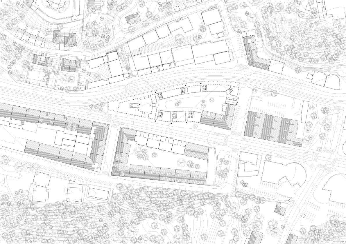 Filip Šefl, Bytový dům Plzeňská, situace - foto