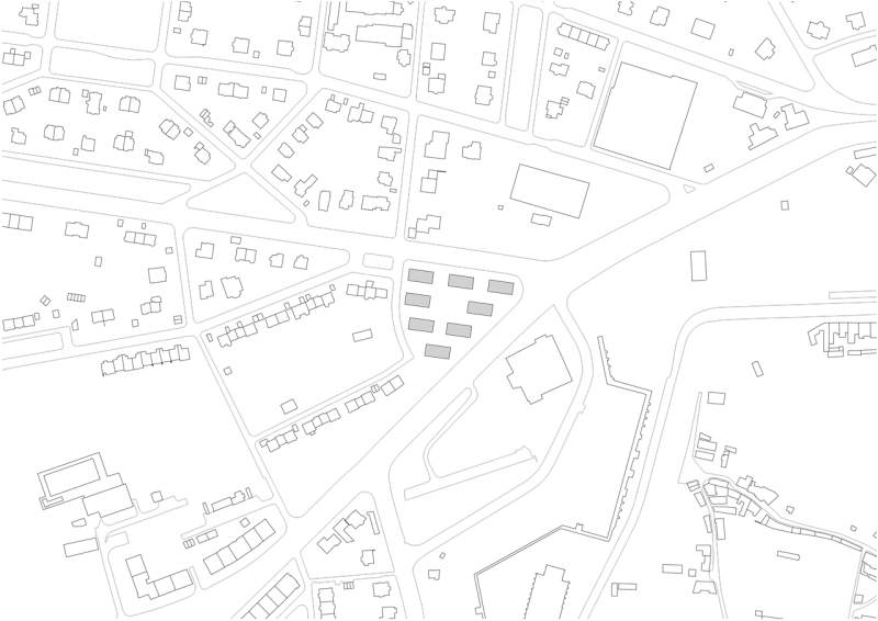 SCHINDLER SEKO ARCHITEKTI, Bytový soubor Triangle, situce – foto