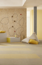Marmoleum Modular, t3289 Sandstone + t3774 Corn Silk