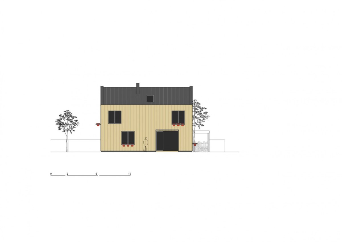 Rodinný dům v Letech, Mimosa architekti, pohled