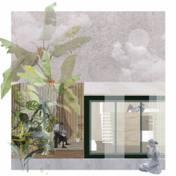 Vizualizace projektu kulturního centra na periferii Litomyšle. Autory jsou Lenka Lackovičová, Tatiana Uhríková a Dominika Štefková.