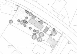 Dům za zdí, situace, Mjölk architekti