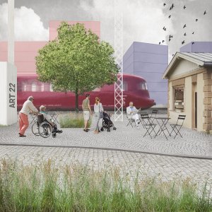 Vizualizace - Vstupní brána Uhříněvsi, společně s CCEA MOBA, Alice Boušková - 2022