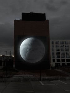View from the moon ve Stínadlech na Starém Městě, Joanie Lemercier.