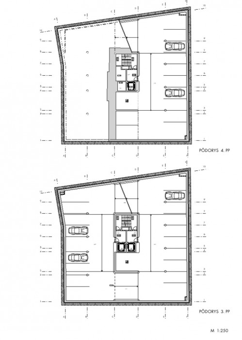 Polyfunkčná budova Konventná, Architekti A B.K.P.Š., půdorys
