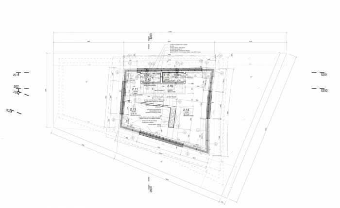 Letní dům u Štěchovic, Znamení čtyř - architekti, půdorys