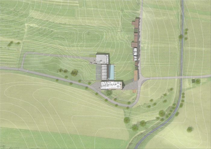 Vinařství Mikrosvín, FAM Architekti, situace.