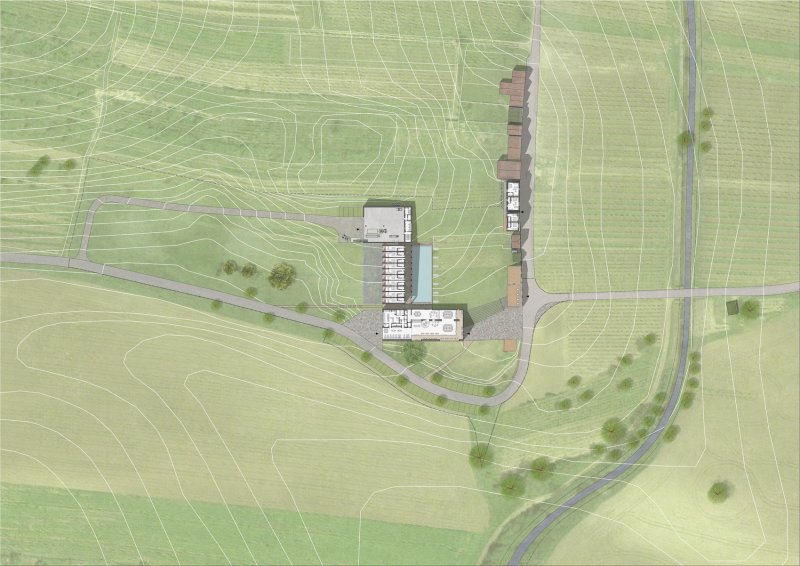 Vinařství Mikrosvín, FAM Architekti, situace.