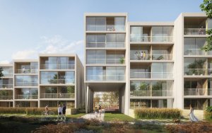 Rezidence Nádraží Žižkov, vizualizace, ra15, Benthem Crouwel Architects