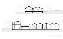 Řezy (Domov pro seniory s mateřskou školou v Horních Jirčanech, ti architekti)