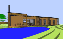 ARCHCON atelier realizoval dřevem opláštěný rodinný dům navržený podle principů feng-šuej