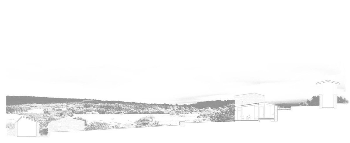 Cubus, A’Bodega, řez pozemkem - foto
