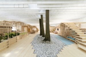 Severský pavilon Norska, Švédska a Finska se zaměřil na téma cohousingu. Foto: Chiara Masiero Sgrinzatto, Luca Nicolo Vascon