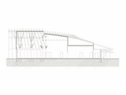 Atelier 8000 (Martin Krupauer, Jiří Střítecký), Mateřská škola v Dobříni, řez podélný - foto