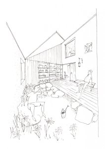 Rodinný dům ve Zlíně od studia NOVÝ architekti, skica